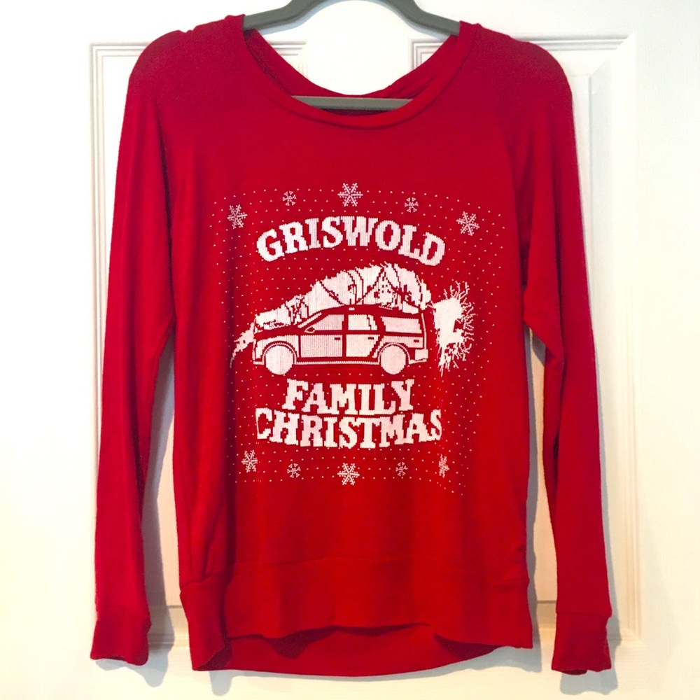 Christmas Vacation Christmas Crewneck Shirt- Red